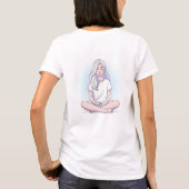 Cute Meditation Girl Yoga T-Shirt  (Achterkant)