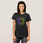 Cute Meditation Tees  Namaste Sun and Moon Yoga (Voorkant volledig)