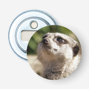 CUTE MEERKAT BUTTON FLESOPENER