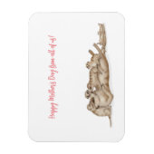 Cute meerkat familie Moederdag magnet Magneet (Verticaal)