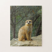 Cute Meerkat-foto Legpuzzel (Verticaal)