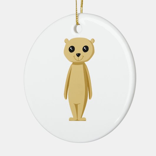 Cute Meerkat. Keramisch Ornament (Links)