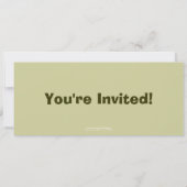 Cute Meerkat Party Invitation Kaart (Achterkant)