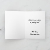 Cute Meerkat Photo to Customise jezelf Kaart (Binnen)