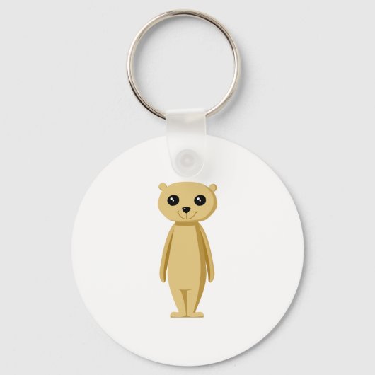 Cute Meerkat. Sleutelhanger (Voorkant)