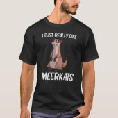Cute Meerkat voor mannen Meerkat Mongoose T-shirt (Voorkant)