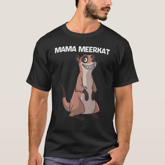 Cute Meerkat voor meisjes Meerkat Mongoose T-shirt (Voorkant)