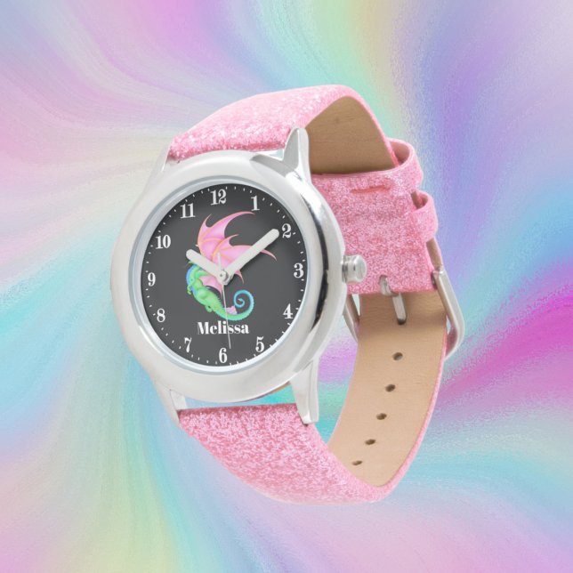 Cute meiden dragon add name horloge (Creator heeft geüpload)