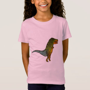 Cute meiden T-Rex dinosaur art T-shirt