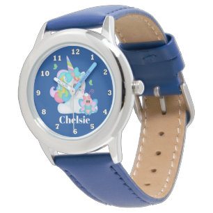 Cute meiden unicorn voegen naamhorloge toe horloge