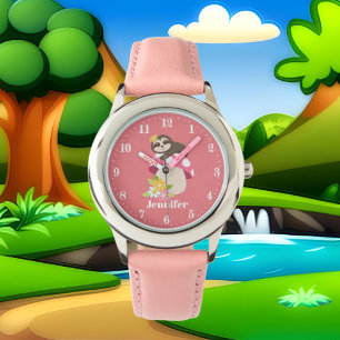 Cute meiden voegen naamslank toe horloge