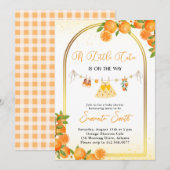Cute Meisje Baby Shower Kaart (Voorkant / Achterkant)