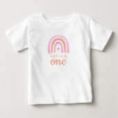 Cute meisje verjaardagsshirt 1 jaar (Voorkant)