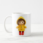 Cute meisjes cartoon koffiemok (Links)