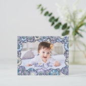 Cute meisjesachtig bloemmotief in pasteltinten Boh Briefkaart (Staand voorkant)