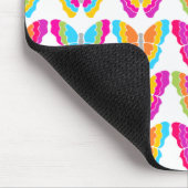 Cute Meisjesachtig Multikleur Regenboog Vlinder Pa Muismat (Hoek)