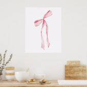 Cute Meisjesachtige Boog Muur Poster (Keuken)