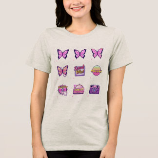Cute meisjesachtige ontwerpen T-shirt