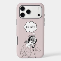 Cute meisjesachtige retro iPhone / iPad hoes