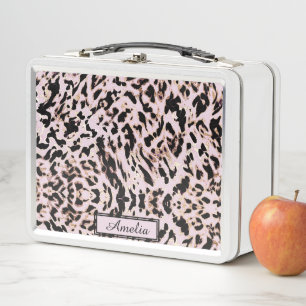 Cute Meisjesachtige Roze Goud Luipaardprint Op Maa