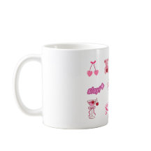 Cute Meisjesachtige Sticker Collage Beker