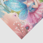 Cute meisjeskamer fee decoupage tissuepapier (Detail)