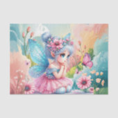 Cute meisjeskamer fee decoupage tissuepapier (Voorkant)
