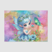 Cute meisjeskamer feeën decoupage  tissuepapier (Voorkant)