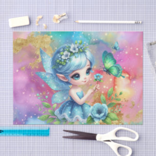 Cute meisjeskamer feeën decoupage tissuepapier