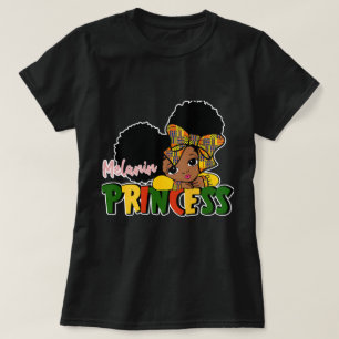Cute Melanin Princess Black History T-shirt