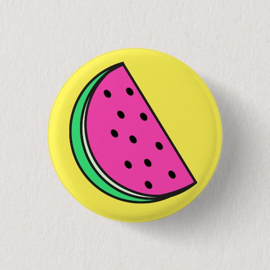 Cute Melon Badge Pin Button (Voorkant)