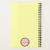 Cute Melting Ice Cream Cone, Kawaii Cartoon Notitieboek (Achterkant)