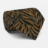 Cute Men Gifts Tiger Print Stropdas (Opgerold)