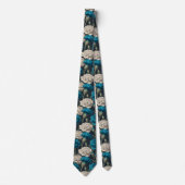 Cute Mens Accessories Carnation Floral Stropdas (Voorkant)