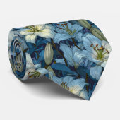 Cute Mens Fashion Lilies Stropdas (Opgerold)