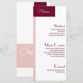 Cute Menu Sweet 16  Custom Flat Menu (Voorkant / Achterkant)