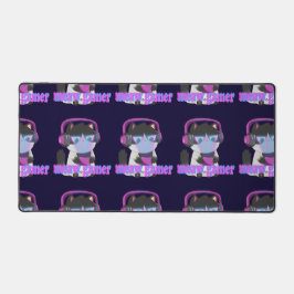 Cute Meow Gamer Cat - Kawaii Gaming Kitten Bureaumat