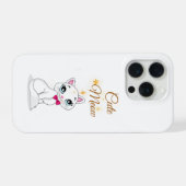 Cute Meow Kat Telefonhoes iPhone Hoesje (Achterkant horizontaal)