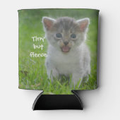 Cute Meow Kitten Tiny, maar Fierce Blikjeskoeler (Voorkant)