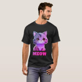 Cute Meow T-shirt (Voorkant volledig)