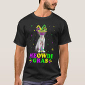 Cute Meowdi Gras Devon Rex Cat Carnival Masker Mar T-shirt (Voorkant)