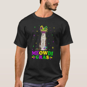 Cute Meowdi Gras Oriental Cat Carnival Masker Mard T-shirt