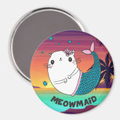 Cute Meowmaid Magneet (Voorkant / Achterkant)