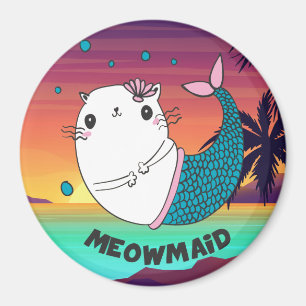 Cute Meowmaid Magneet