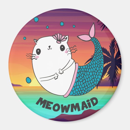 Cute Meowmaid Magneet (Voorkant)