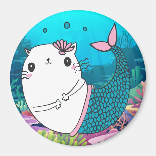 Cute Meowmaid Magnet (Voorkant)