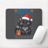 Cute Meowy Christmas Cat – Kawaii Holiday Kitty Te Muismat (Met muis)