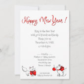 Cute Meowy kerstKatten Kaart (Voorkant)