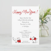 Cute Meowy kerstKatten Kaart (Staand voorkant)