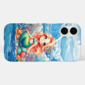 Cute Mermaid add name  Case-Mate iPhone Case (Achterkant (horizontaal))